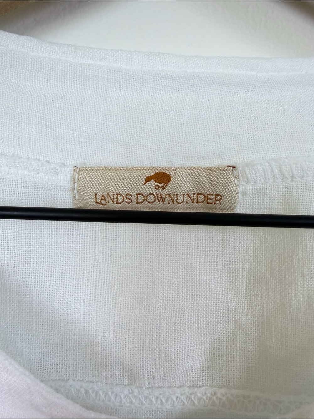 Lands Downunder White Linen Jacket Button Front Italy Women’s S - Picture 3 of 7
